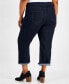 Фото #2 товара Plus Size Mid-Rise Curvy Capri Jeans, Created for Macy's