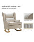 Фото #14 товара Batter son Modern Wingback Rocking Accent Chair With Solid Wooden legs