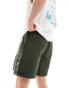 New Look tech shorts in khaki