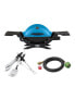 Q 1200 Gas Grill (Blue) With Adapter Hose And Premium Tool