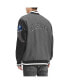 ფოტო #2 პროდუქტის Men's Heather Gray, Black New York Giants Gunner Full-Zip Varsity Jacket