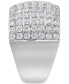 ფოტო #4 პროდუქტის Diamond Multirow Cluster Statement Ring (2 ct. t.w.) in 14k Gold