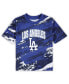 ფოტო #3 პროდუქტის Infant Boys and Girls Royal, Heather Gray Los Angeles Dodgers Stealing Homebase 2.0 T-shirt and Shorts Set