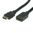 Фото #1 товара VALUE HDMI High Speed Cable + Ethernet - M/F 5 m - 5 m - HDMI Type A (Standard) - HDMI Type A (Standard) - 3D - 10.2 Gbit/s - Black