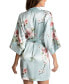 Фото #2 товара Пижама Linea Donatella с цветочным принтом, сатиновая, на запах