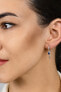 Original round earrings with a chain EA880W