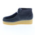 Фото #5 товара Clarks Wallabee Wedge 26163280 Womens Gray Suede Lace Up Chukkas Boots