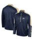 Фото #1 товара Men's Navy Georgia Tech Yellow Jackets Marled Half-Zip Jacket