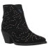 Фото #2 товара Dingo Denim N Diamonds Studded Zippered Booties Womens Black Casual Boots DI877-