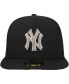 Men's Black New York Yankees Chrome Camo Undervisor 59FIFTY Fitted Hat