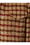 Tüvit Gömlek Ceket Crop Uzun Kollu Kareli