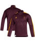 Фото #1 товара Men's Maroon Arizona State Sun Devils 2021 Sideline Primeblue Quarter-Zip Jacket