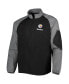 Men's Black Pittsburgh Steelers Hurricane Raglan Full-Zip Windbreaker Jacket