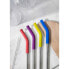 COLOURWORKS Stainless Steel Reusable Metal Straws And Cleaner Brush Set 4 Units