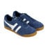 Gola Harrier Suede CMA192 Mens Blue Suede Lace Up Lifestyle Sneakers Shoes