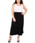 Фото #3 товара Plus Size Pull-On A-Line Maxi Skirt, Created for Macy's