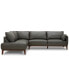 Фото #3 товара Jollene Leather 2-Pc. Sectional with Chaise, Created for Macy's