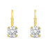 Fashion gold-plated earrings with zircons EA116Y