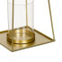 Candleholder Crystal Golden Metal 19 x 19 x 46 cm