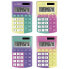 MILAN Display Box 12 Calculators 8 Digit Sunset Pocket