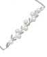 Фото #3 товара Cultured Freshwater Pearl (4mm) and Diamond (1/20 ct. t.w.) Bolo Bracelet in Sterling Silver