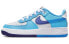 Фото #1 товара Кеды Nike Air Force 1 Low детские резиновая подошва бело-синие