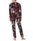 Фото #2 товара Woman's 2-Pc. Long-Sleeve Jogger Pajamas Set