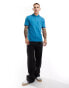 Fred Perry twin tipped polo shirt in light blue