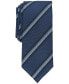 Фото #1 товара Men's Desmet Striped Slim Tie, Created for Macy's