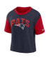 ფოტო #2 პროდუქტის Women's Red, Navy New England Patriots High Hip Fashion T-shirt