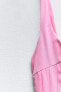 Фото #10 товара Короткое платье со складками ZARA