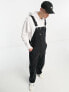 Dickies duck canvas bib dungarees in black