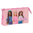 SAFTA Triple Barbie Love Pencil Case