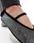 Фото #3 товара ASOS DESIGN Liberate embellished Mary Jane ballet in black