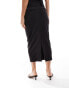 Фото #4 товара Closet London maxi skirt co-ord in black