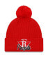 Men's Red Houston Rockets 2021 NBA Tip-Off Team Color Pom Cuffed Knit Hat