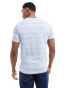 Levi's original batwing logo stripe t-shirt in light blue