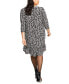 Фото #2 товара Plus Size Playful-Petal-Print Ruffled Jersey Dress