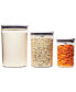 Фото #1 товара Good Grips Round Pop Graduated Food Storage Canisters, Set of 3