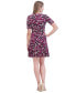 ფოტო #2 პროდუქტის Petite Floral-Print Ruched Dress