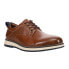 Crevo Genoa Perforated Lace Up Mens Brown Casual Shoes CV2443-225