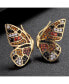 Фото #2 товара Multi-Colored Cubic Zirconia Butterfly Wing Stud Earring