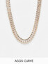 Фото #1 товара ASOS DESIGN Curve necklace with cubic zirconia crystal design