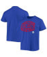 Фото #1 товара Men's Royal Philadelphia 76ers Positive Message Enzyme Washed T-shirt