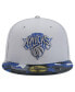 Бейсболка с козырьком активного цвета New Era New York Knicks серого цвета 59FIFTY 7 1/8 - фото #3