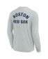 Фото #2 товара Men's and Women's Gray Boston Red Sox Super Soft Long Sleeve T-shirt