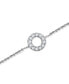 ფოტო #3 პროდუქტის Cubic Zirconia Circle Ankle Bracelet, Created for Macy's