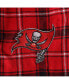 Фото #5 товара Men's Red, Black Tampa Bay Buccaneers Ledger Flannel Boxers