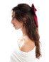 JJXX hair bow in red satin Красный - фото #3