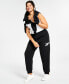 Фото #4 товара Women's Fleece Vector Jogger Pants, A Macy's Exclusive